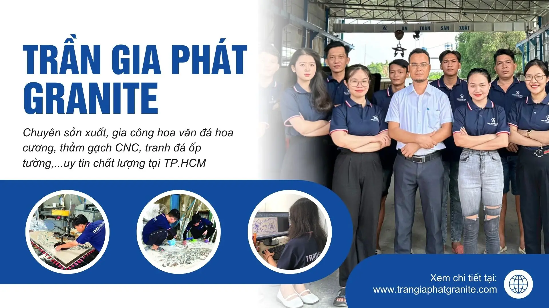 Trần Gia Phát Granite - Sản Xuất  Thiết Kế Hoa Văn Đá