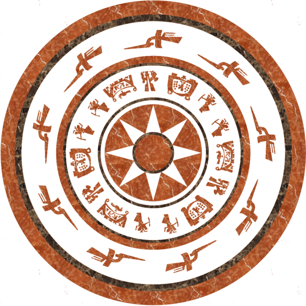 Đá Hoa Văn Trống Đồng C066