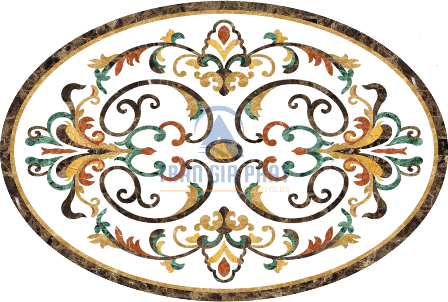 Đá Hoa Văn Bầu Dục EL01