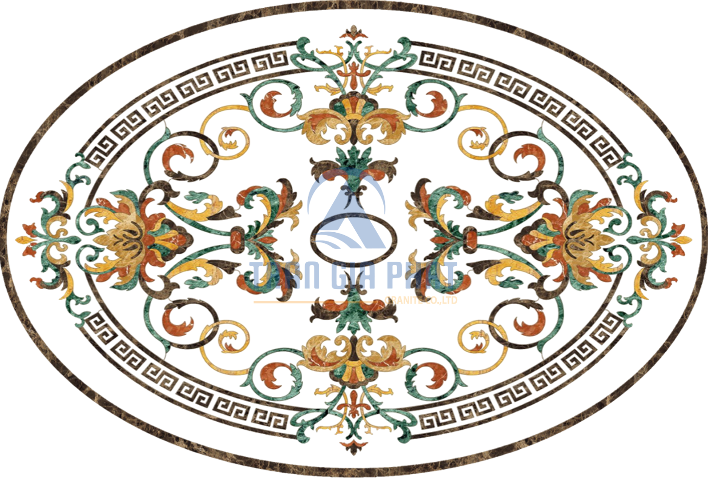 Đá Hoa Văn Bầu Dục EL03