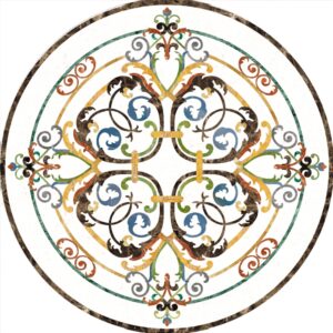 Đá Hoa Văn Tròn Cổ Điển S035