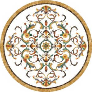 Đá Hoa Văn Tròn Cổ Điển S060