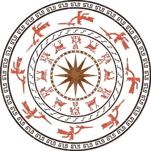 Đá Hoa Văn Trống Đồng C069