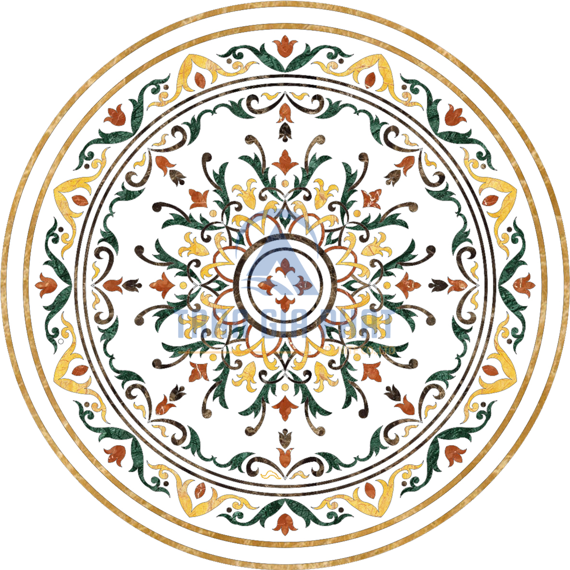 Đá Hoa Văn Tròn Cao Cấp C001