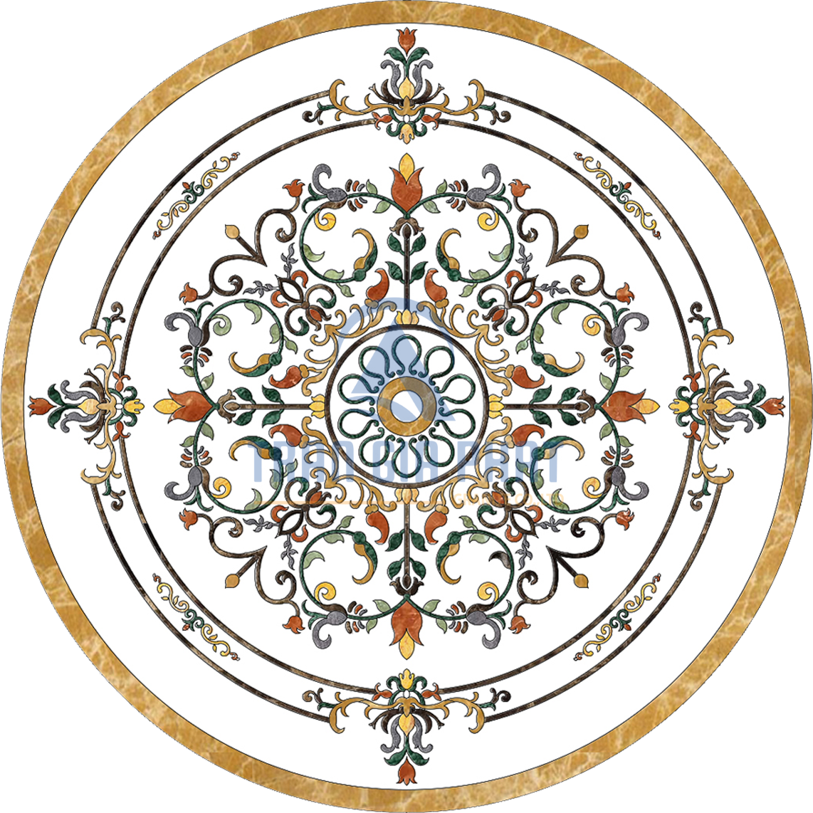 Đá Hoa Văn Tròn Cao Cấp C002