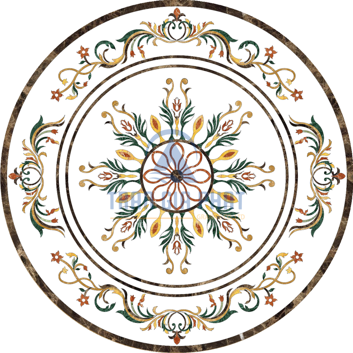 Đá Hoa Văn Tròn Cao Cấp C003