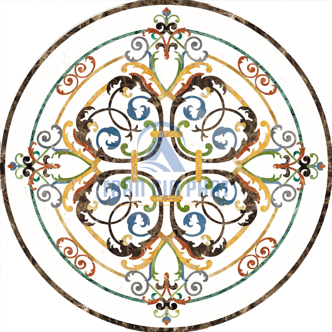 Đá Hoa Văn Tròn Cao Cấp C024