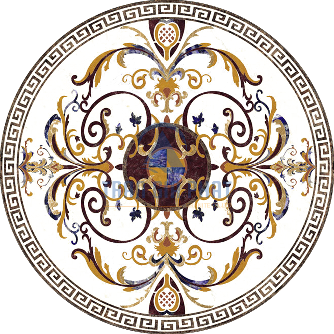 Đá Hoa Văn Tròn Cổ Điển C029