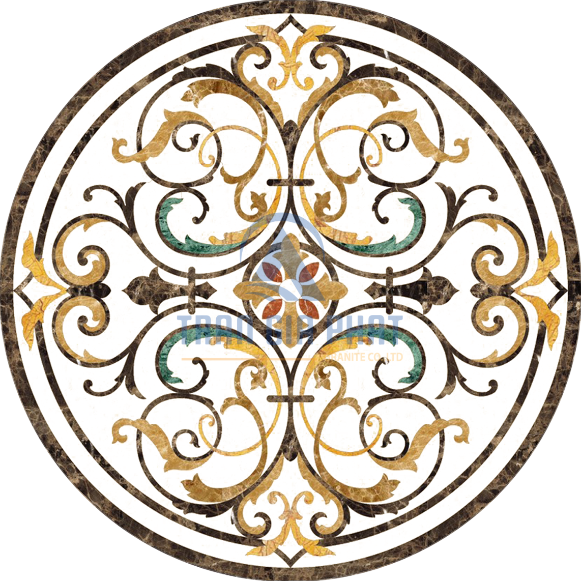 Đá Hoa Văn Tròn Cổ Điển C031