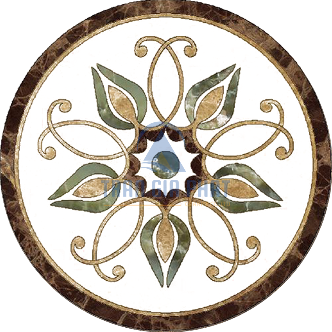 Đá Hoa Văn Tròn Cổ Điển C034