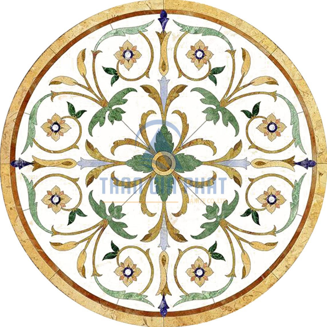 Đá Hoa Văn Tròn Cổ Điển C035