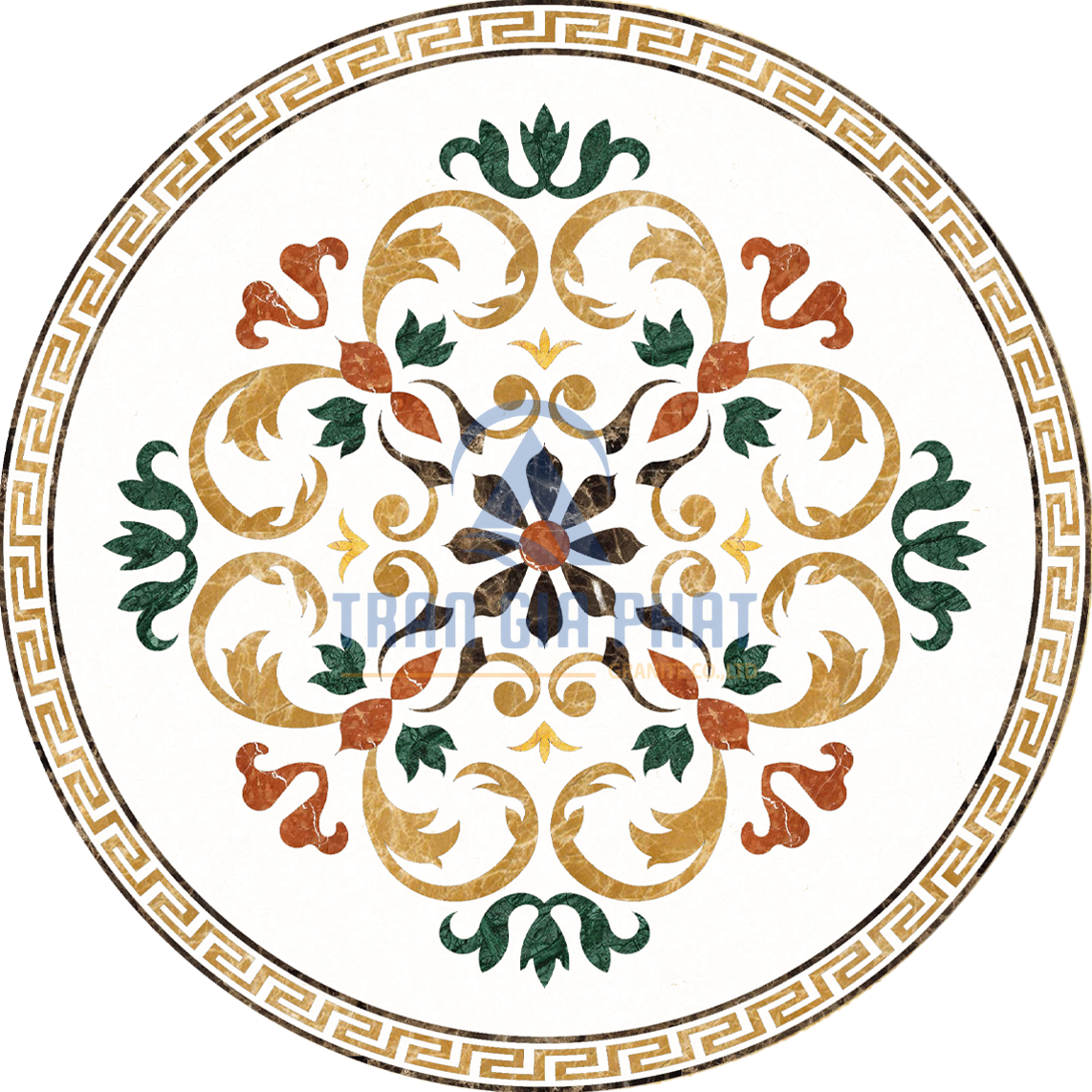 Đá Hoa Văn Tròn Cổ Điển C036