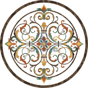 Đá Hoa Văn Tròn Cổ Điển C037