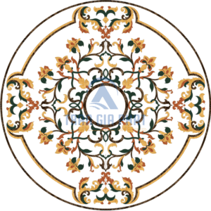 Đá Hoa Văn Tròn Cổ Điển C038