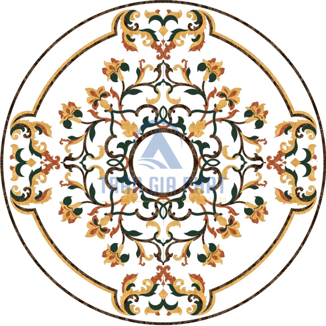 Đá Hoa Văn Tròn Cổ Điển C038