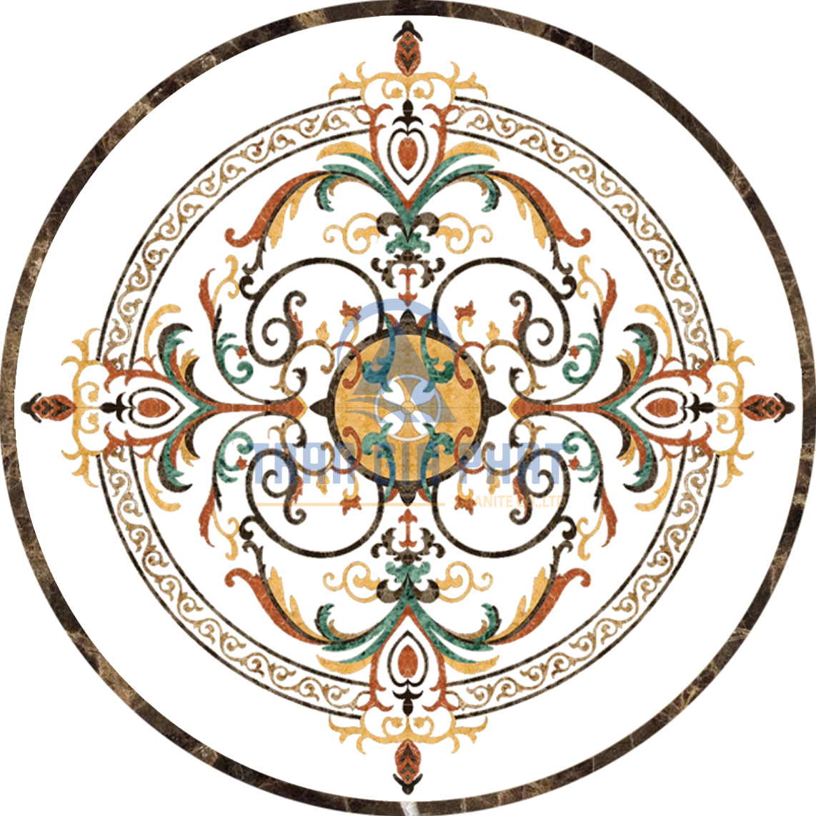 Đá Hoa Văn Tròn Cổ Điển C039