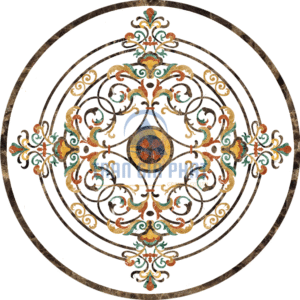 Đá Hoa Văn Tròn Cổ Điển C040