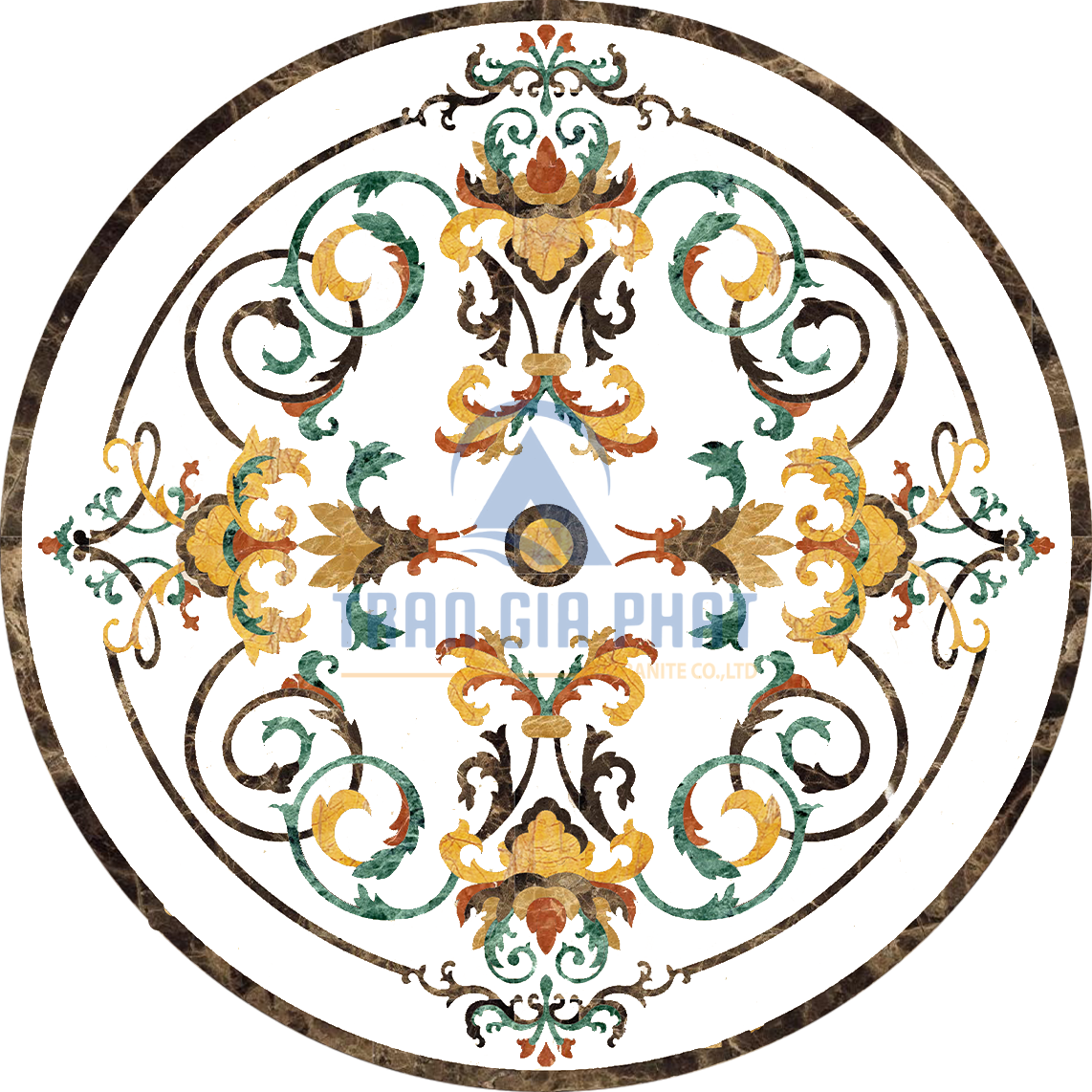 Đá Hoa Văn Tròn Cổ Điển C041