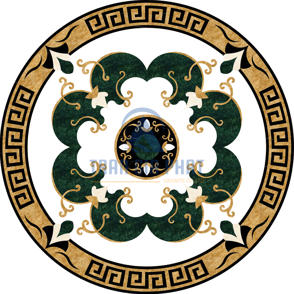 Đá Hoa Văn Tròn Cổ Điển C042