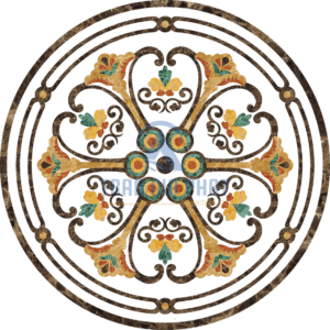 Đá Hoa Văn Tròn Cổ Điển C043