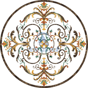 Đá Hoa Văn Tròn Cổ Điển C044