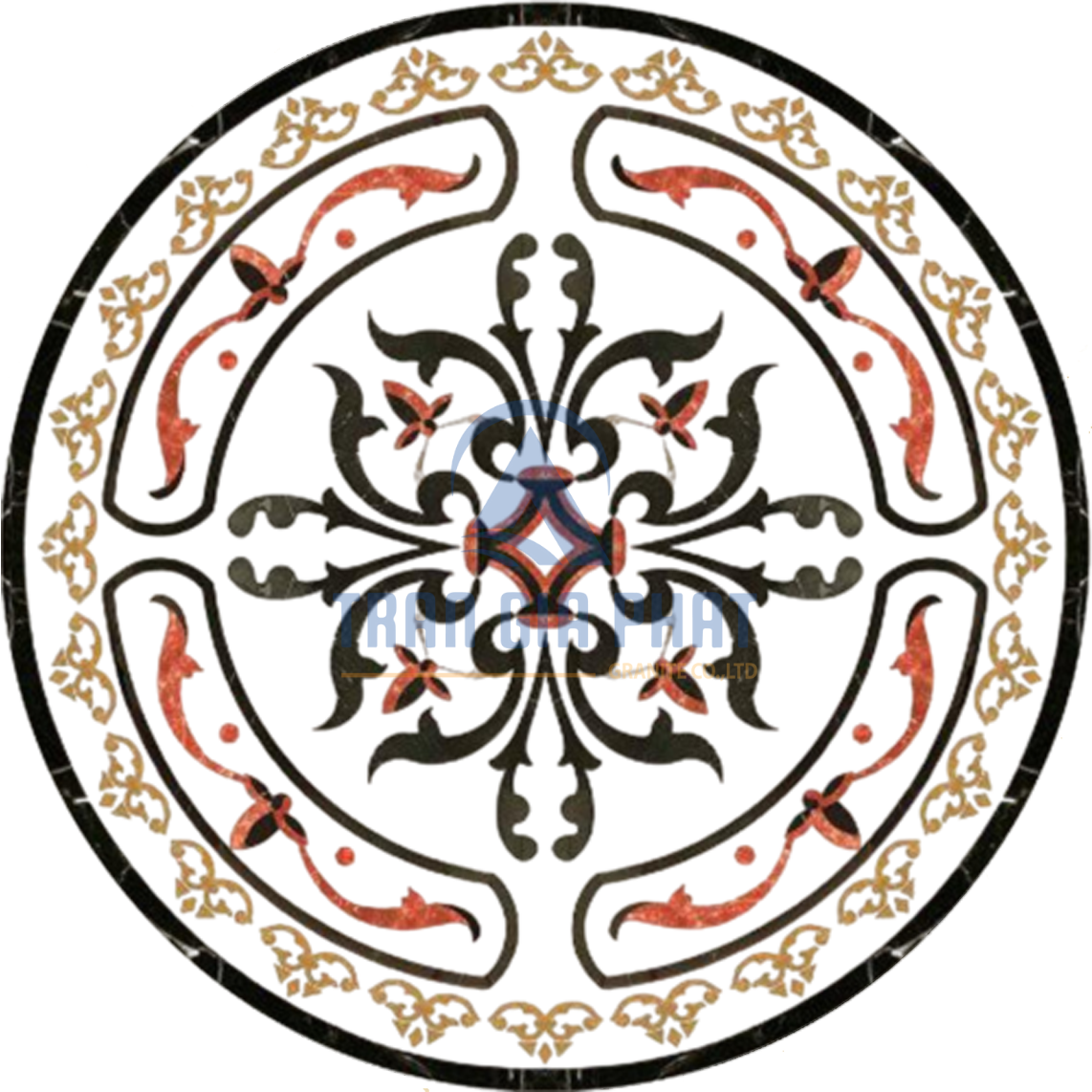 Đá Hoa Văn Tròn Hiện Đại C048