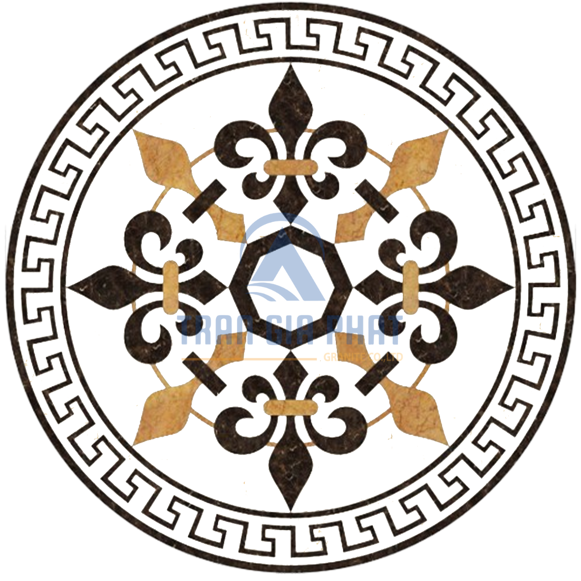 Đá Hoa Văn Tròn Hiện Đại C050