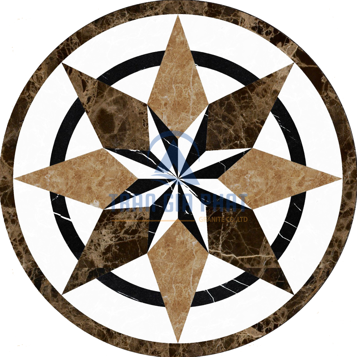 Đá Hoa Văn Tròn Hiện Đại C057