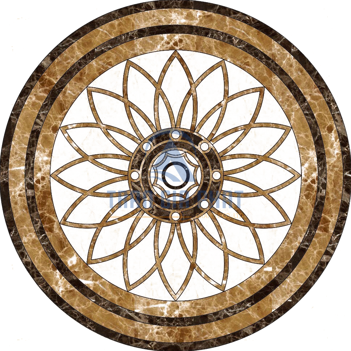 Đá Hoa Văn Tròn Hiện Đại C059