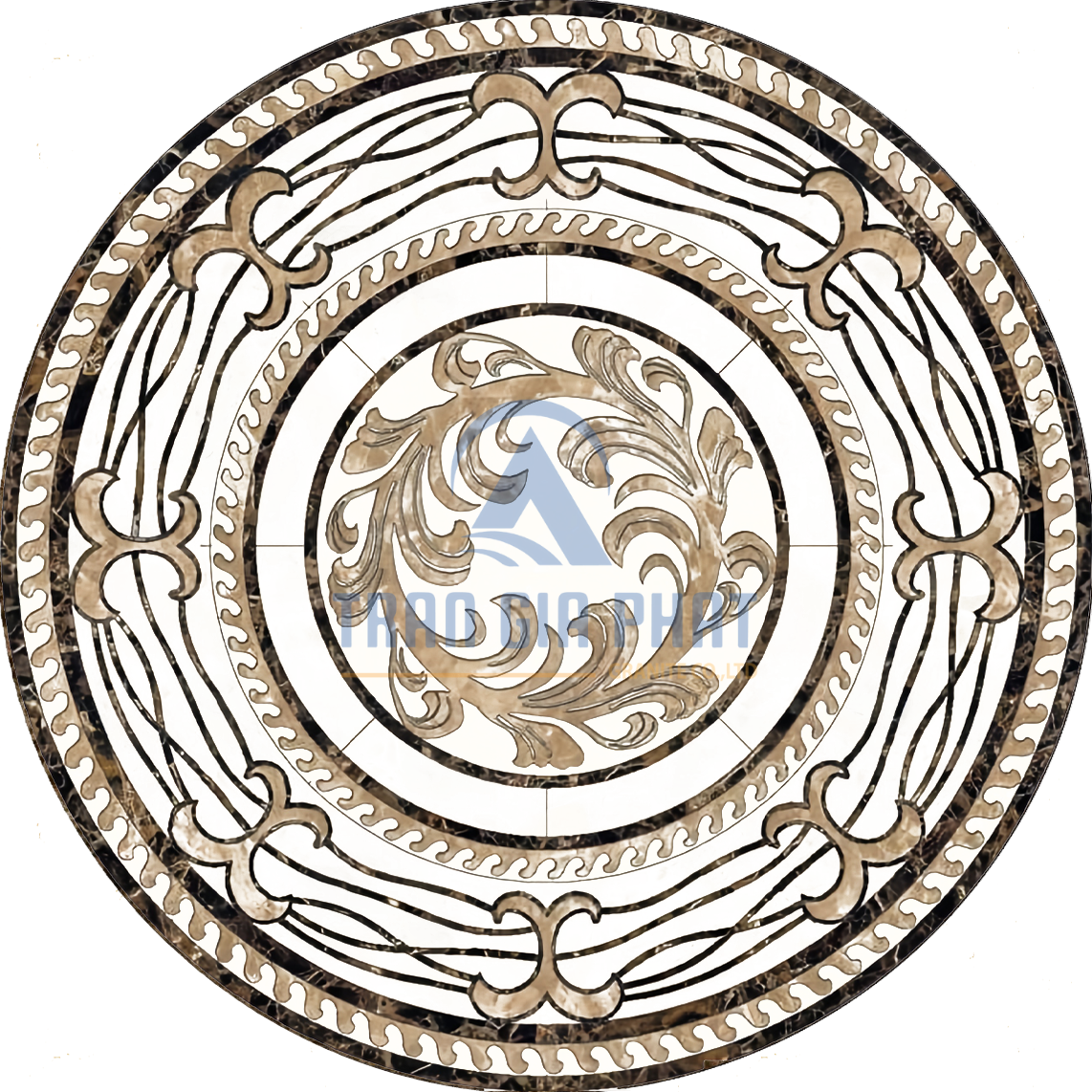 Đá Hoa Văn Tròn Hiện Đại C062