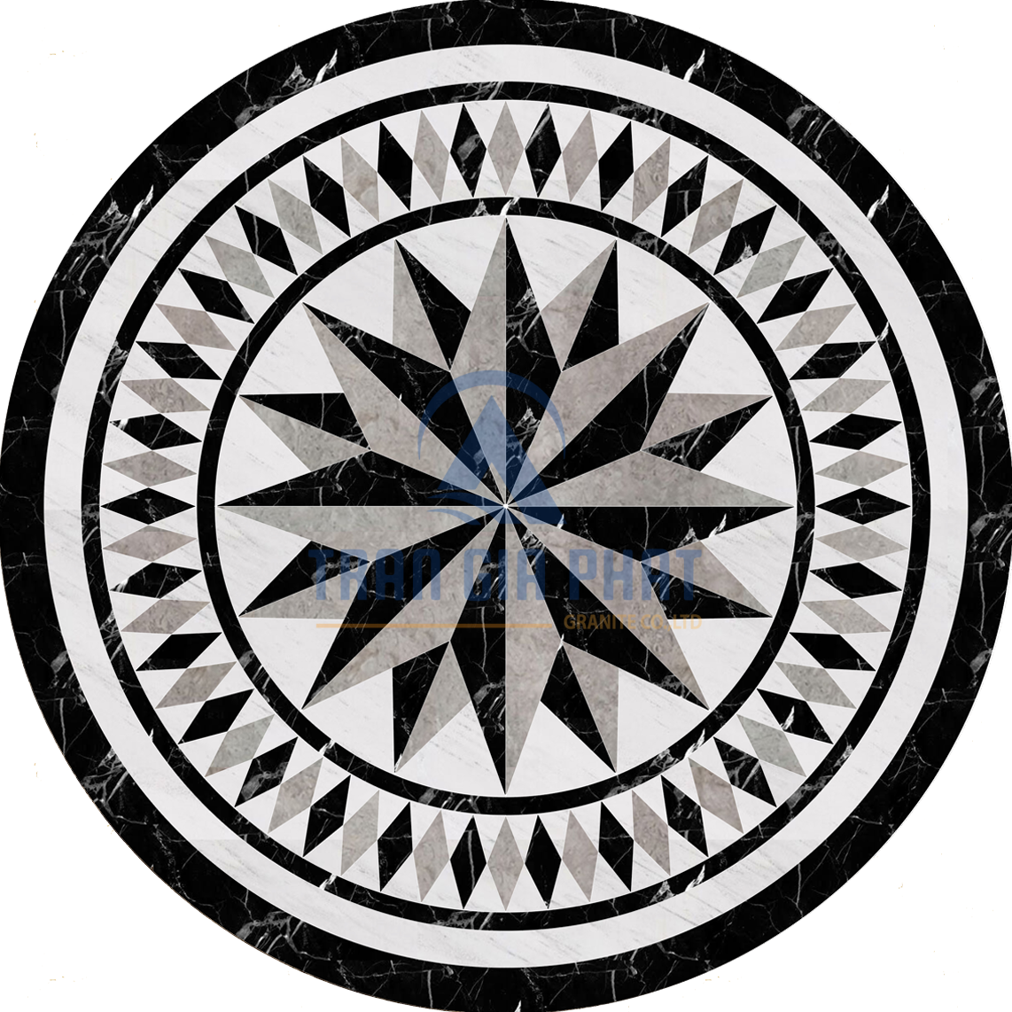 Đá Hoa Văn Tròn Hiện Đại C063