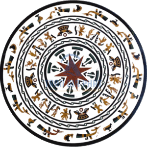 Đá Hoa Văn Trống Đồng C064