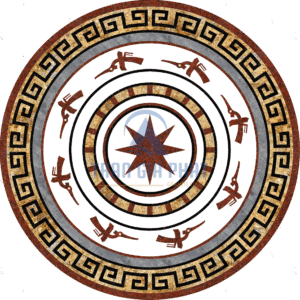 Đá Hoa Văn Trống Đồng C065