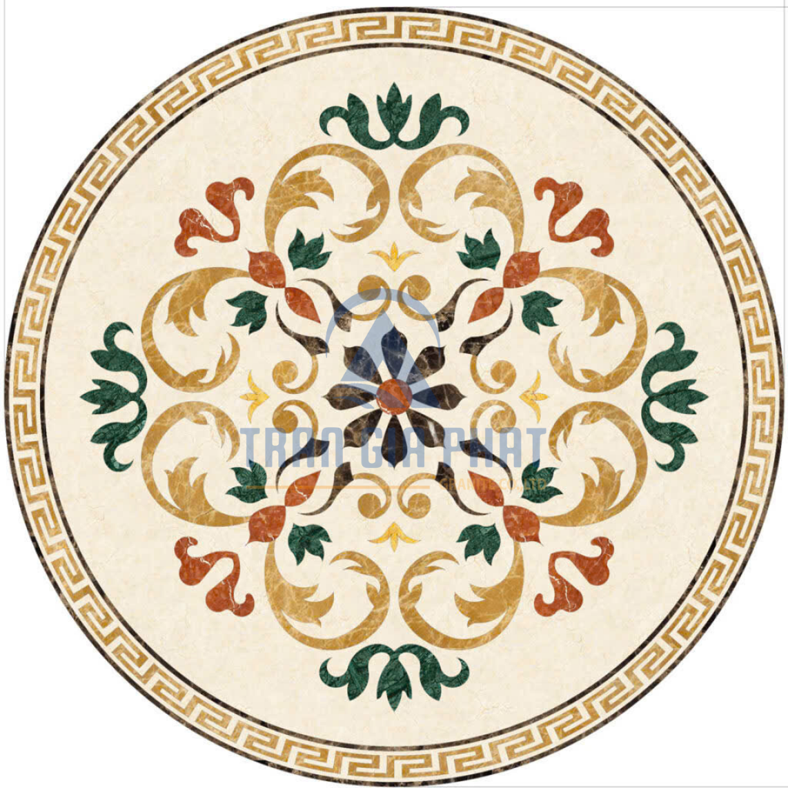 Đá Hoa Văn Tròn Cổ Điển C079