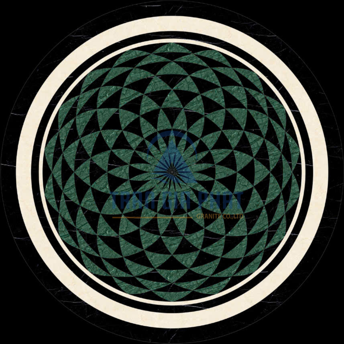 Đá Hoa Văn Tròn Hiện Đại C081