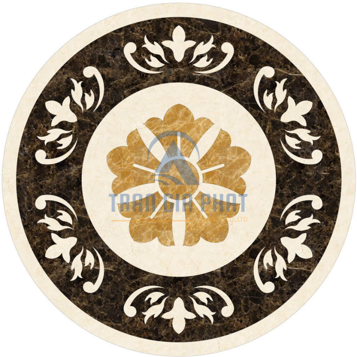 Đá Hoa Văn Tròn Hiện Đại C082