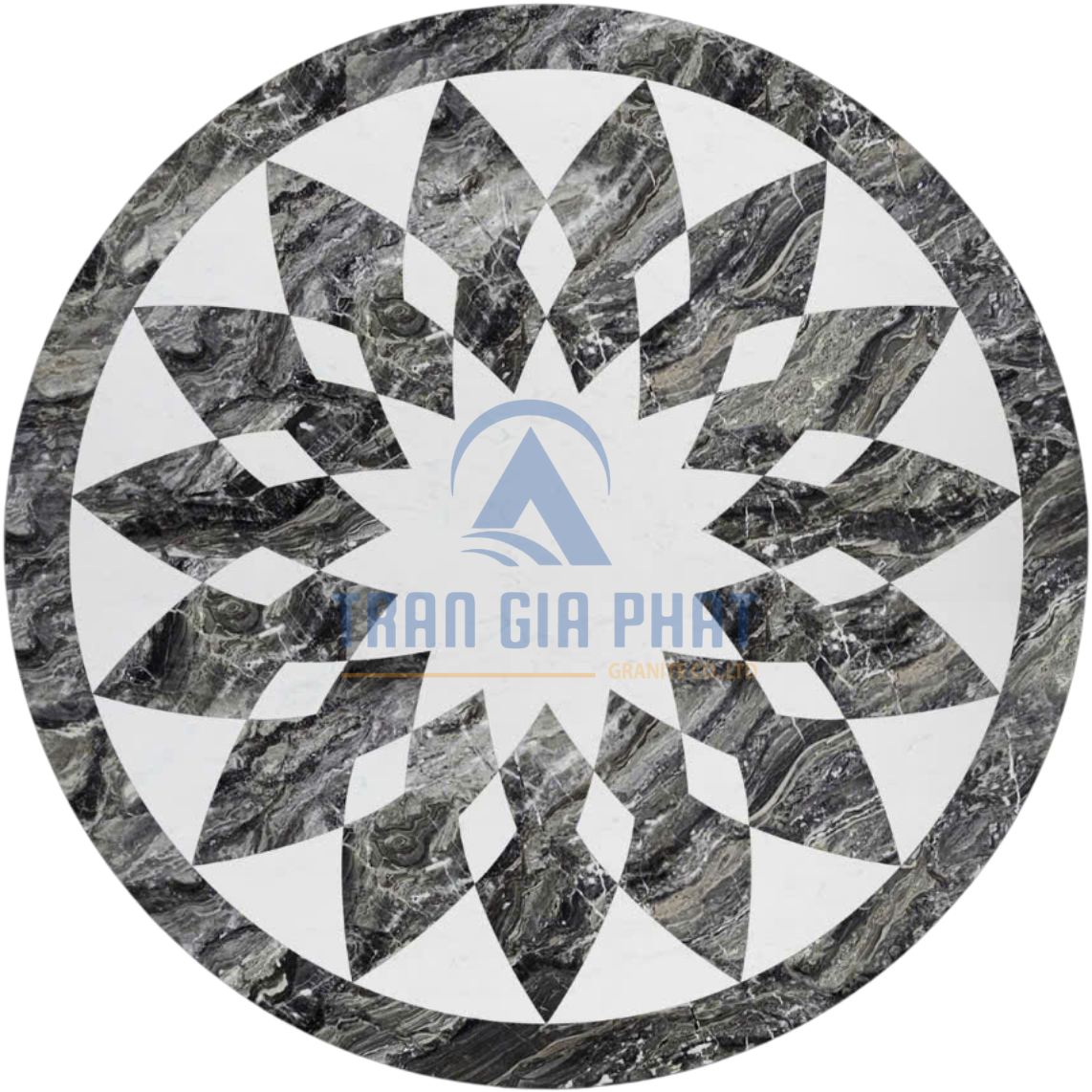 Đá Hoa Văn Tròn Hiện Đại C083