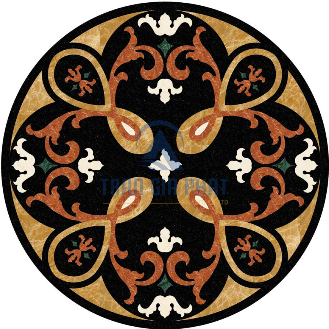 Đá Hoa Văn Tròn Cổ Điển C089