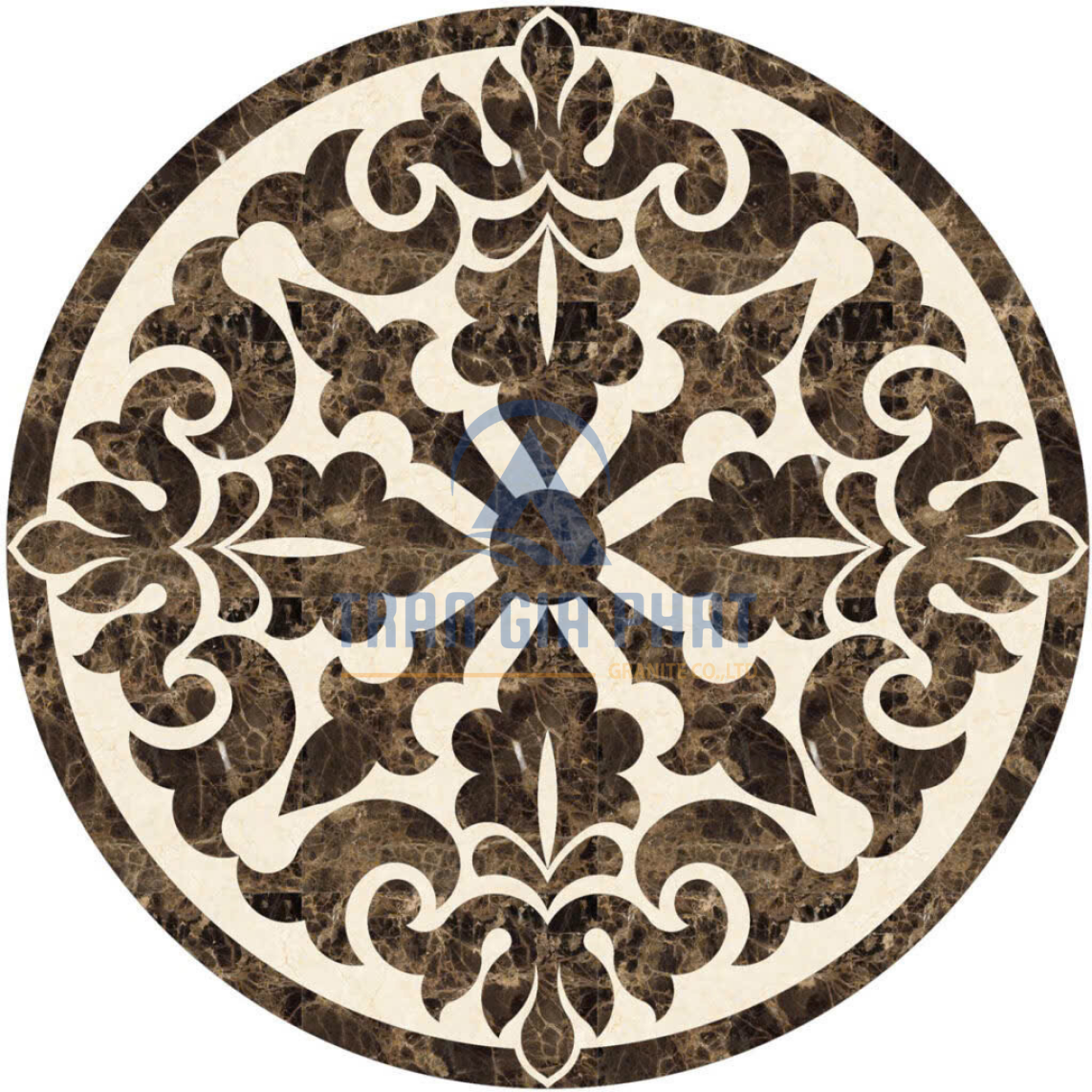 Đá Hoa Văn Tròn Hiện Đại C095