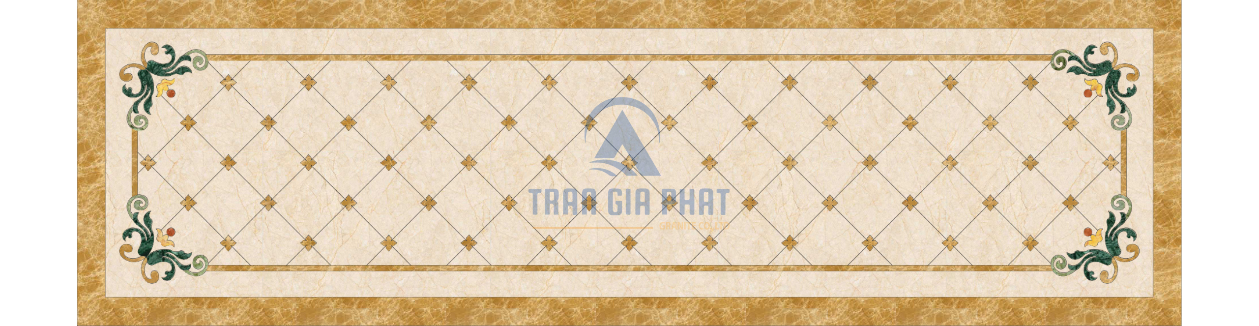 Đá Hoa Văn Dài Hiện Đại LR14