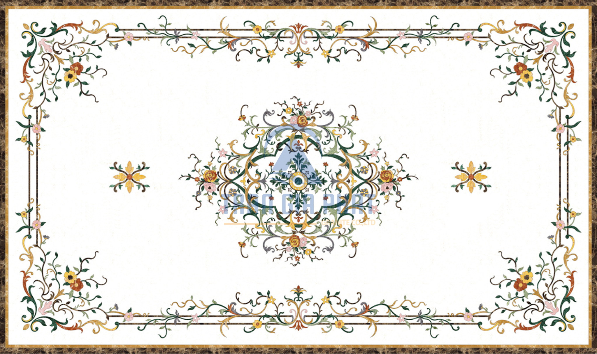 Đá hoa văn chữ nhật cao cấp R004