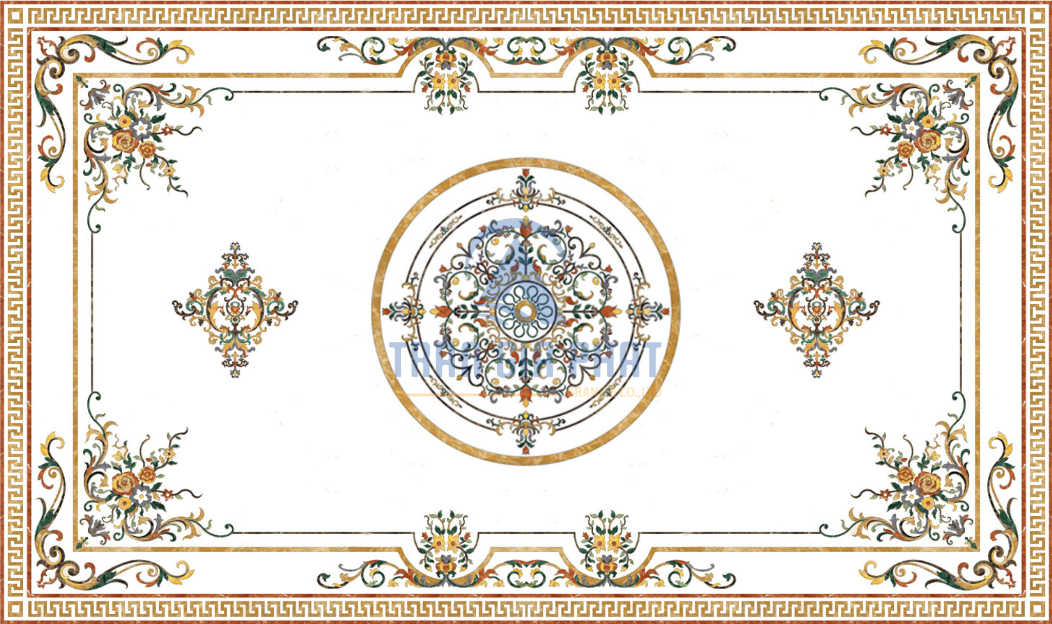 Đá hoa văn chữ nhật cao cấp R007