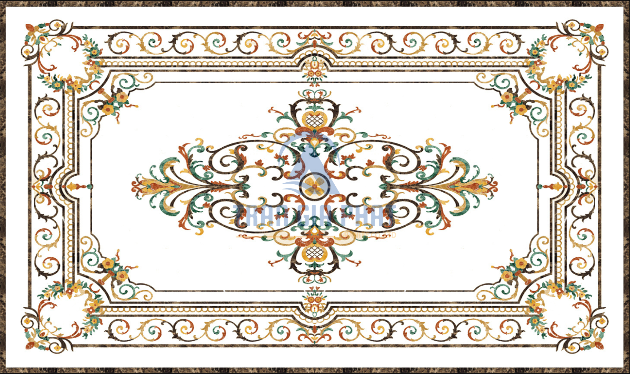 Đá hoa văn chữ nhật cao cấp R009