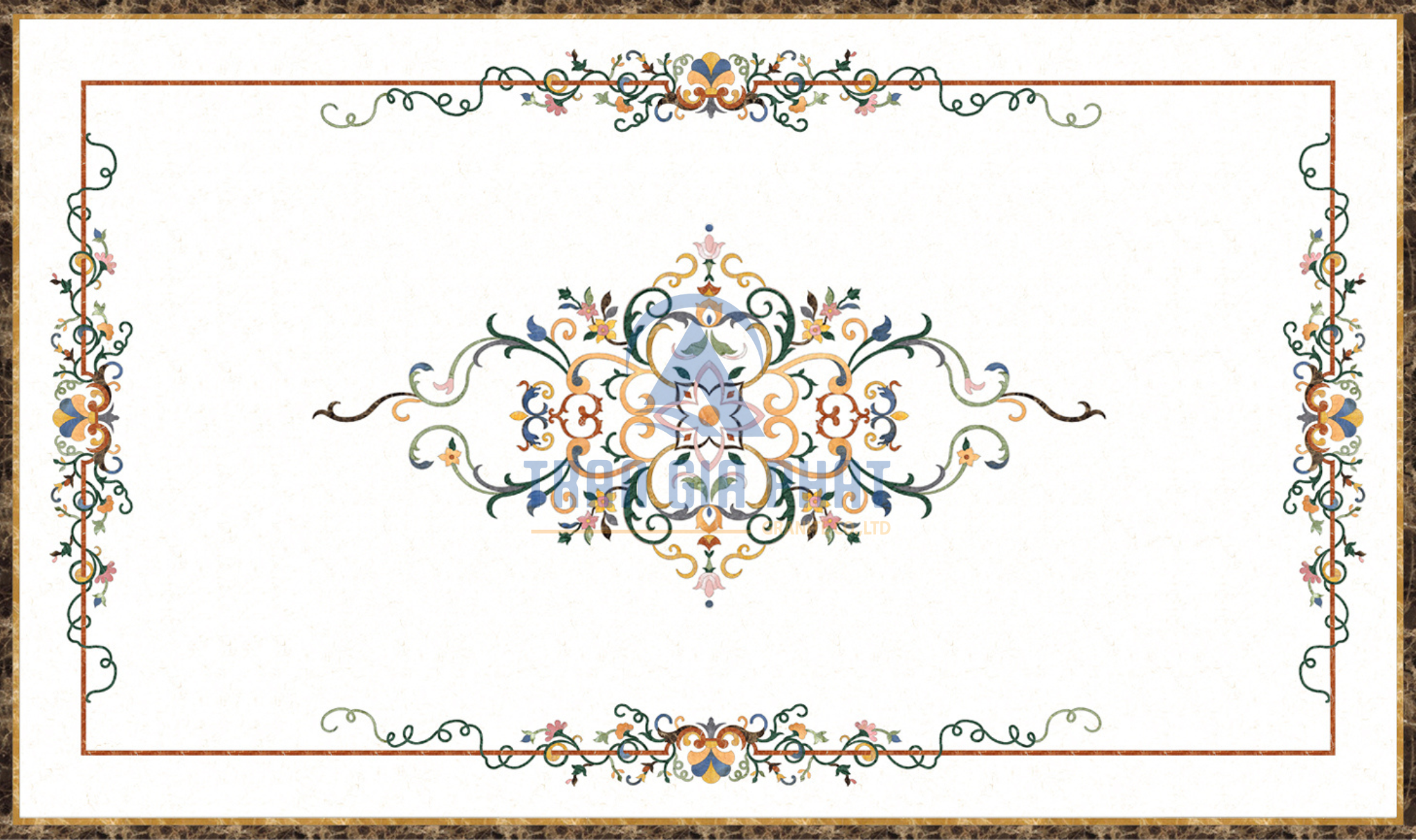 Đá hoa văn chữ nhật cao cấp R016