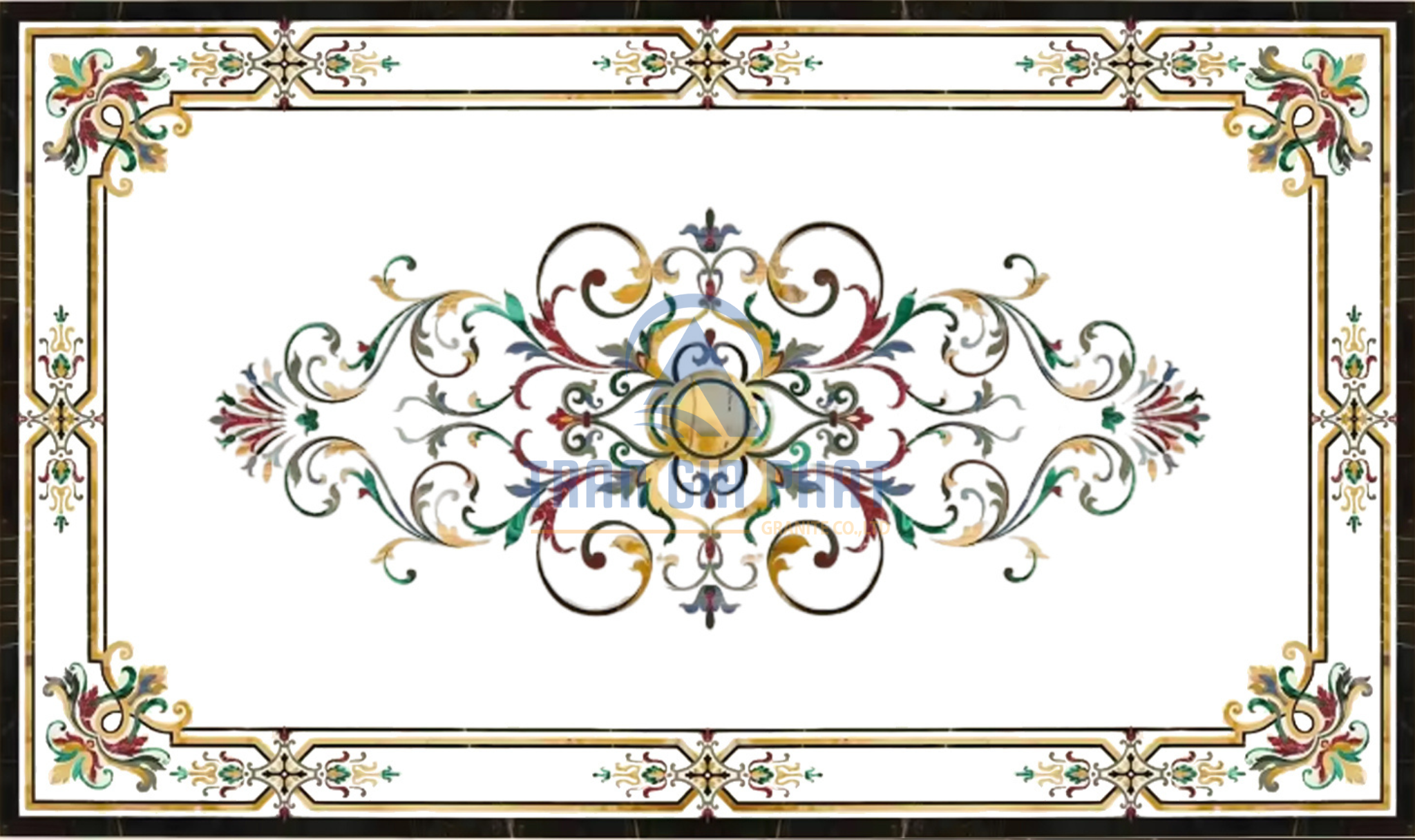 Đá hoa văn chữ nhật cao cấp R017