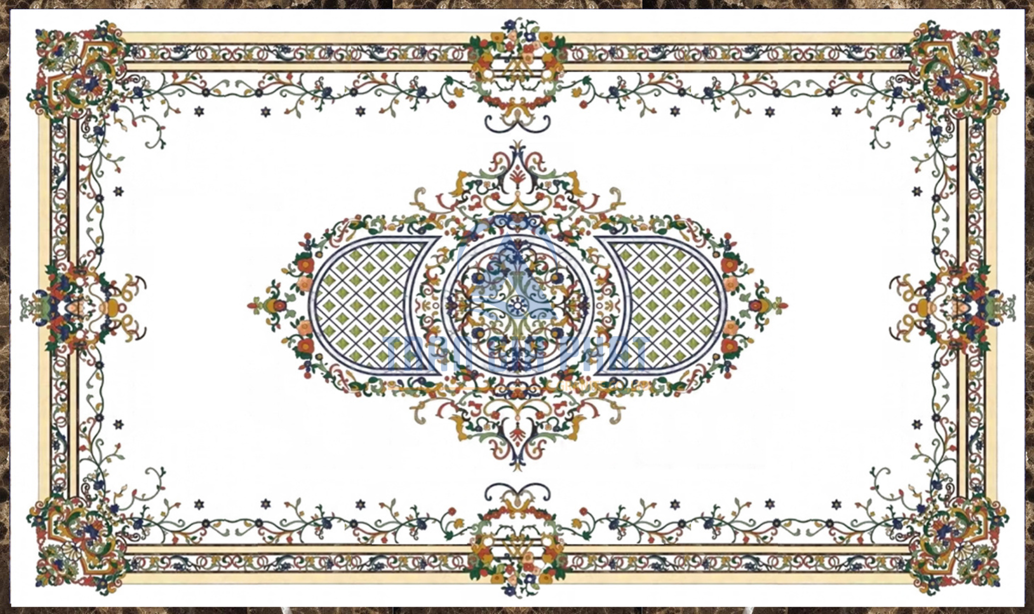 Đá hoa văn chữ nhật cao cấp R020