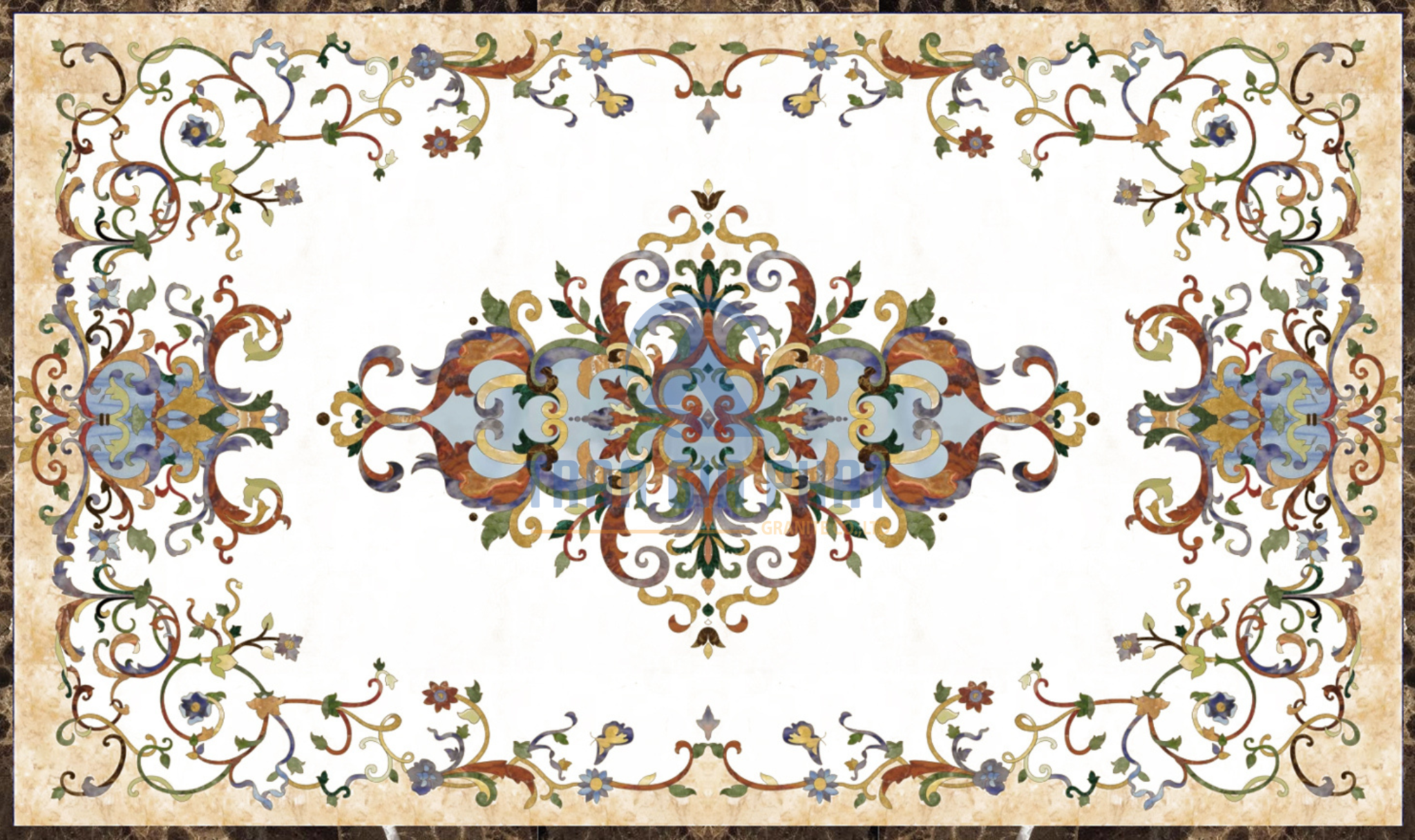 Đá hoa văn chữ nhật cao cấp R021