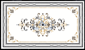 Đá hoa văn chữ nhật hiện đại R134