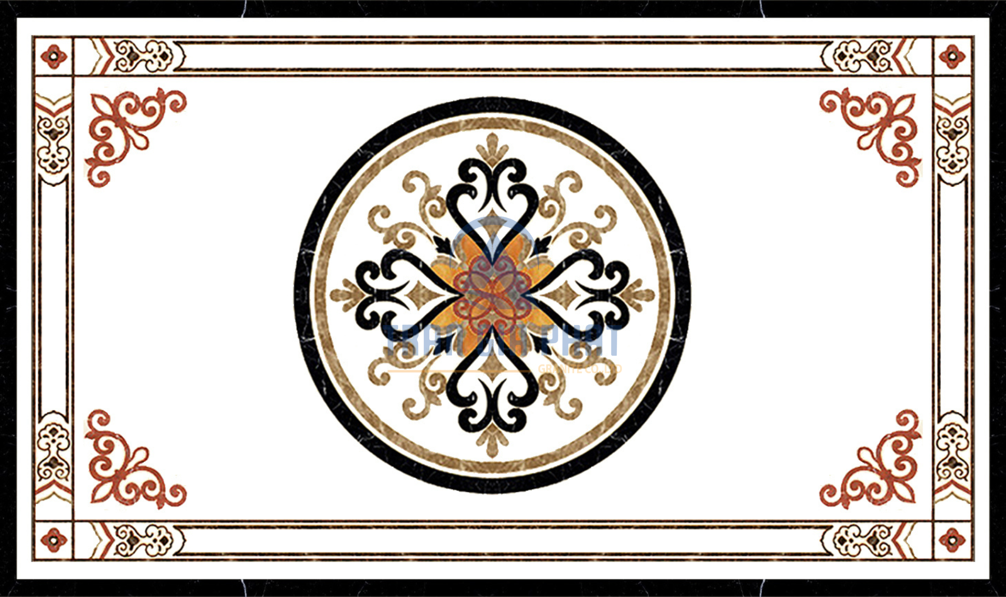 Đá hoa văn chữ nhật hiện đại R137