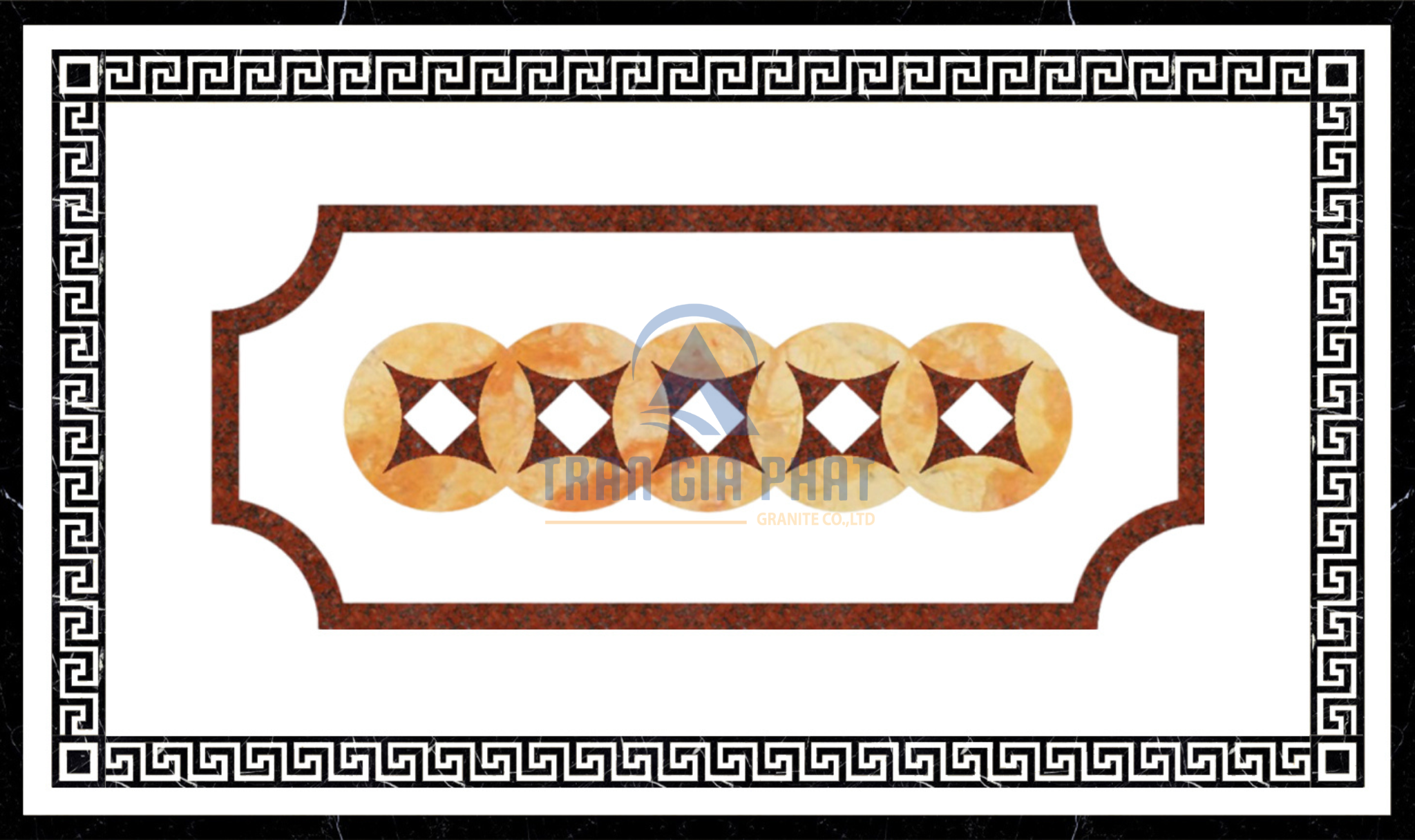 Đá hoa văn chữ nhật hiện đại R139